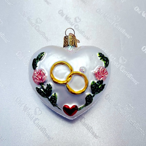 Old World Christmas Wedding Ornaments Set of 6 glass ornaments - Picture 3 of 7